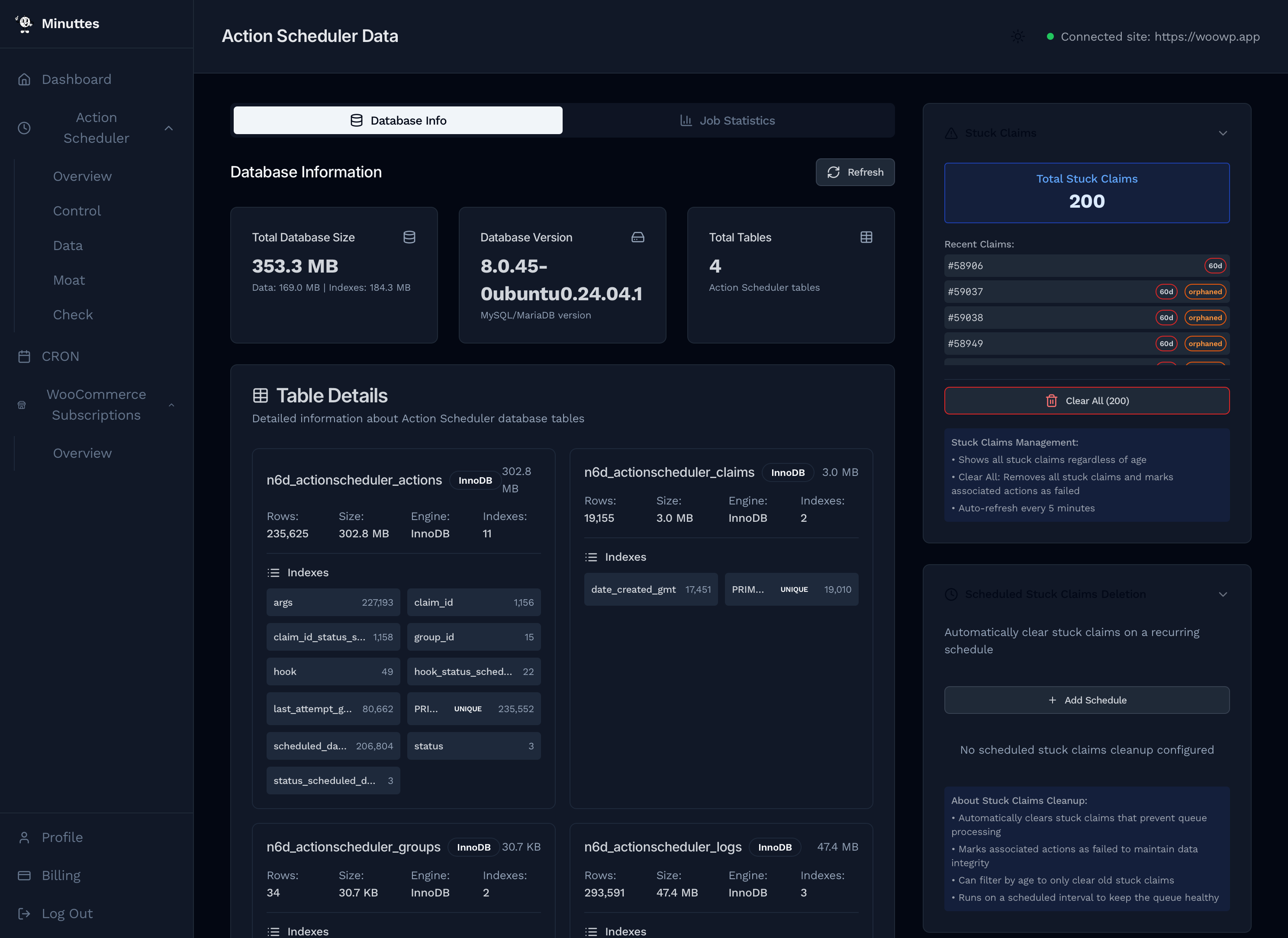 Stuck claim detection